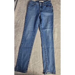 Levis 721 Jeans Womens 26 High Rise Skinny  Medium Wash Blue Denim 18882-0398